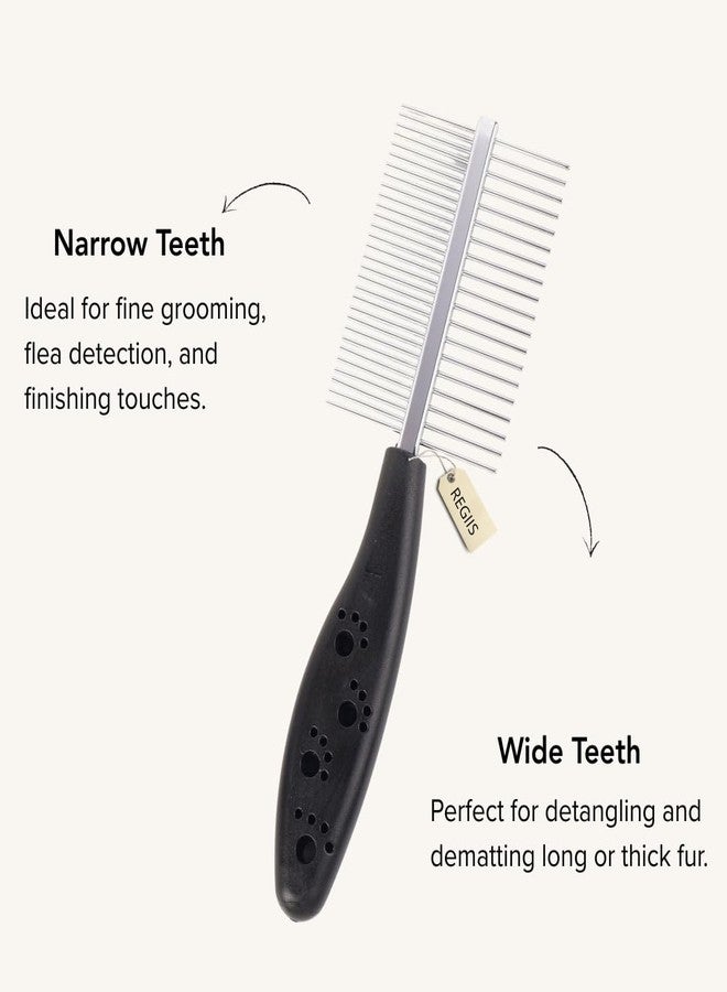 REGIIS Professional Pet Grooming Brush Set, Self-Cleaning Dog Brush with Ergonomic Handle, Blue and Turquoise, Dual Brush Design for Dogs(3 PACK) - Image 3